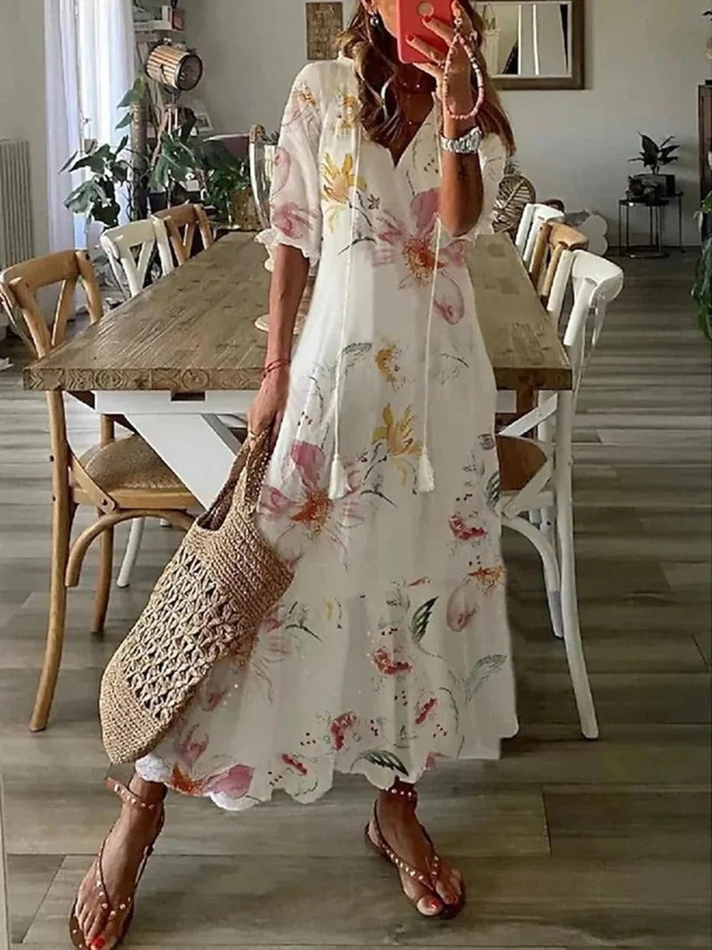 Boho Chic Natural Dress