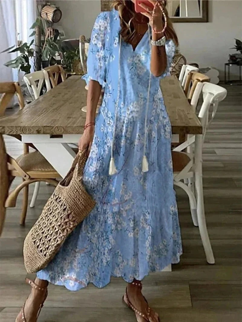 Boho Chic Natural Dress